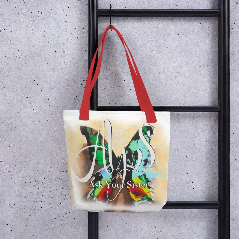 Multi Color Butterfly Tote bag