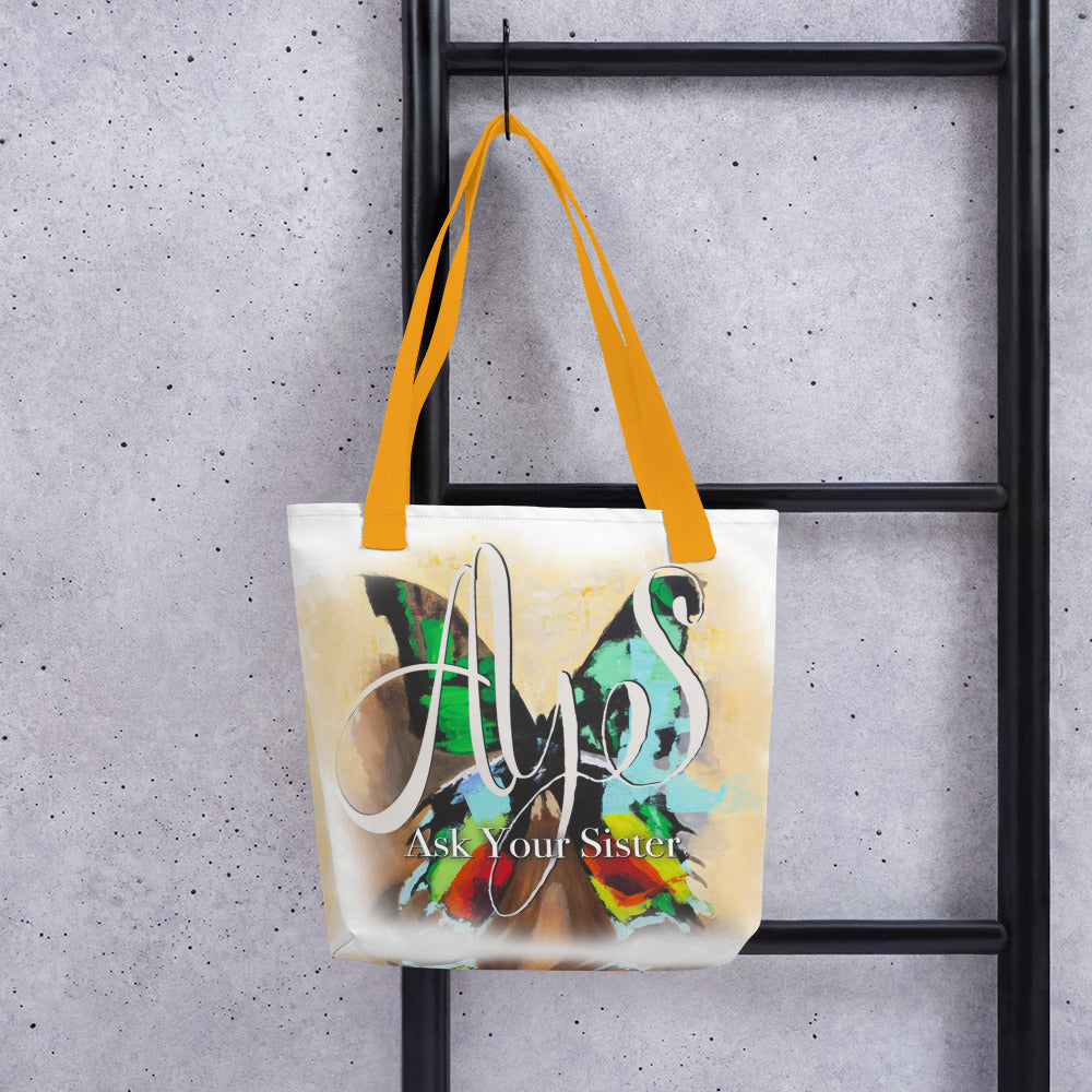 Multi Color Butterfly Tote bag