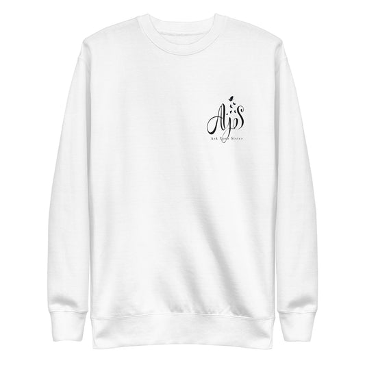 AYS Black Letters Premium Sweatshirt