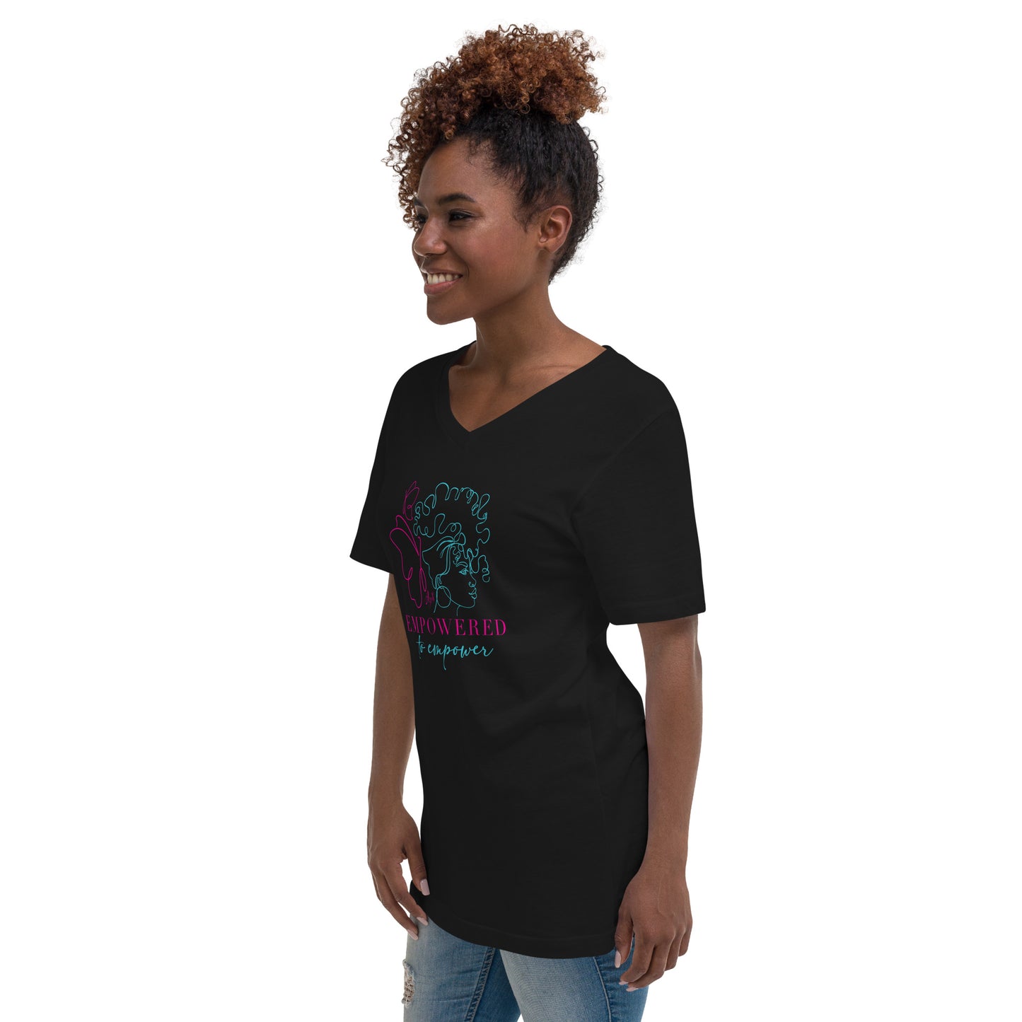 Empowered to Empower Multi V-Neck T-Shirt