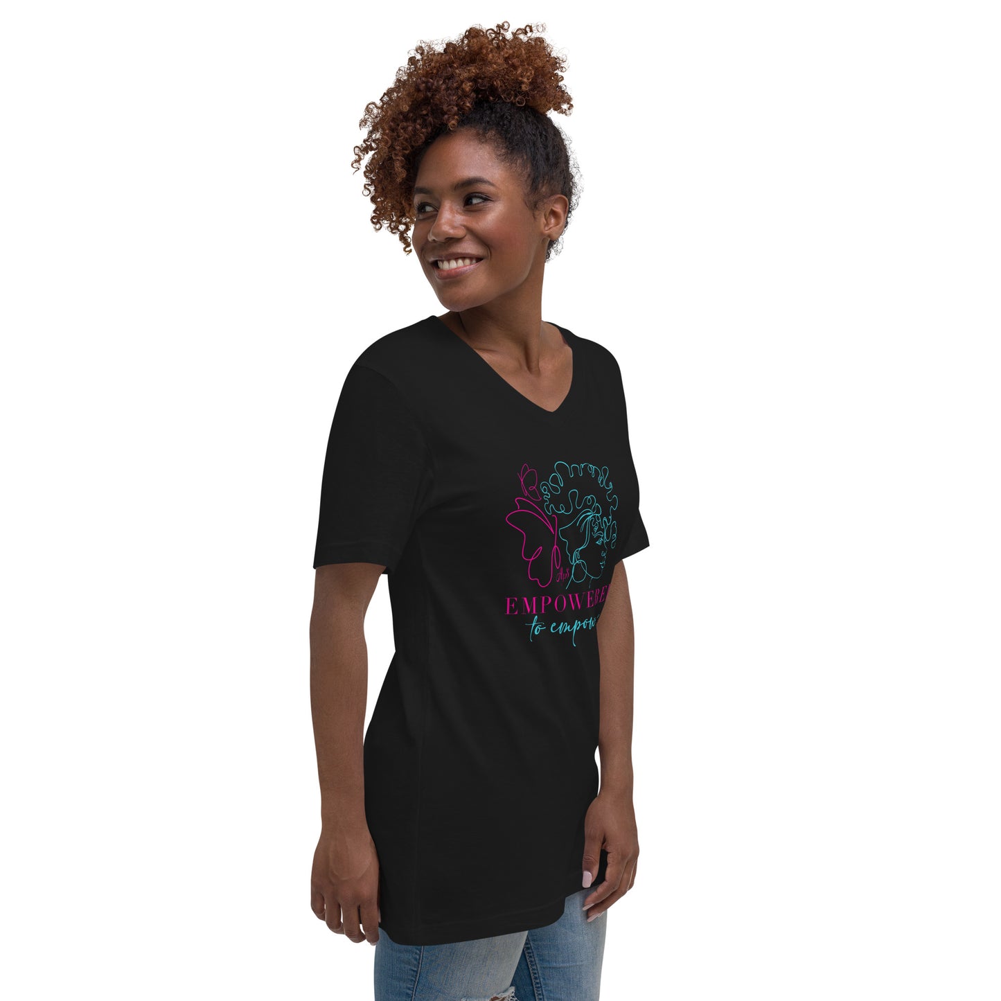 Empowered to Empower Multi V-Neck T-Shirt