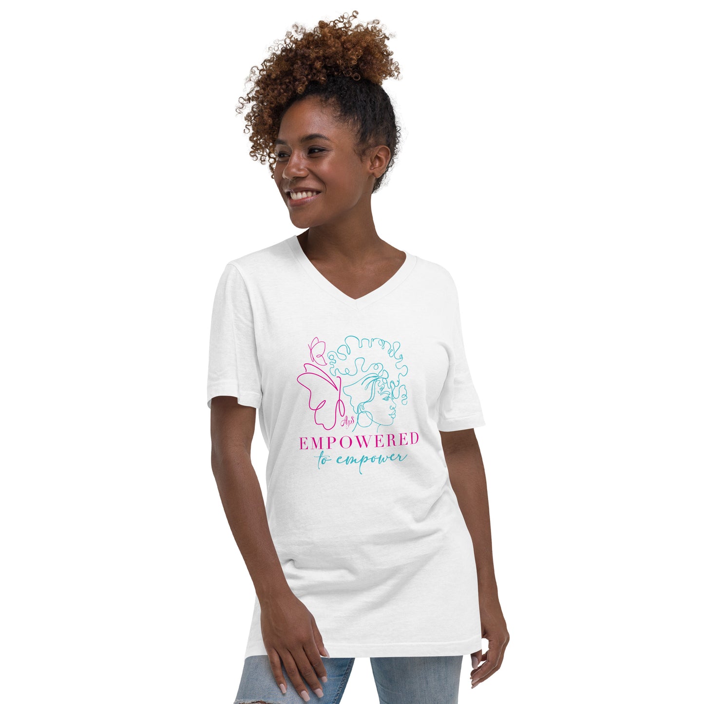 Empowered to Empower Multi V-Neck T-Shirt