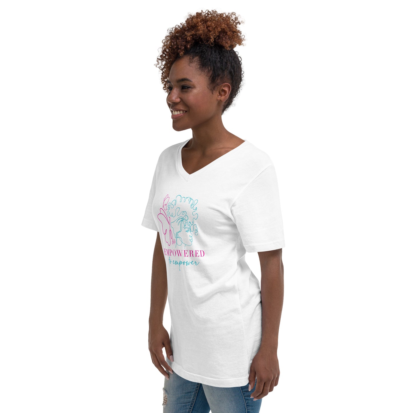 Empowered to Empower Multi V-Neck T-Shirt