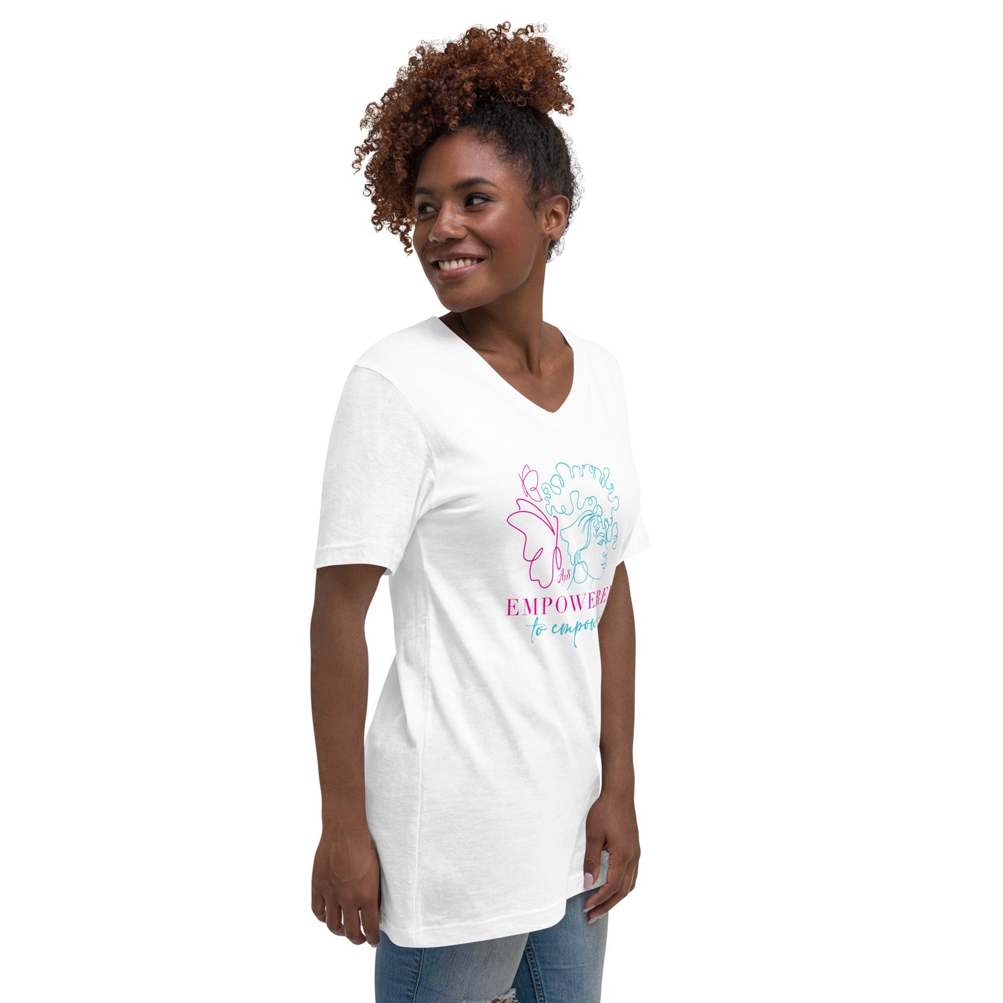 Empowered to Empower Multi V-Neck T-Shirt