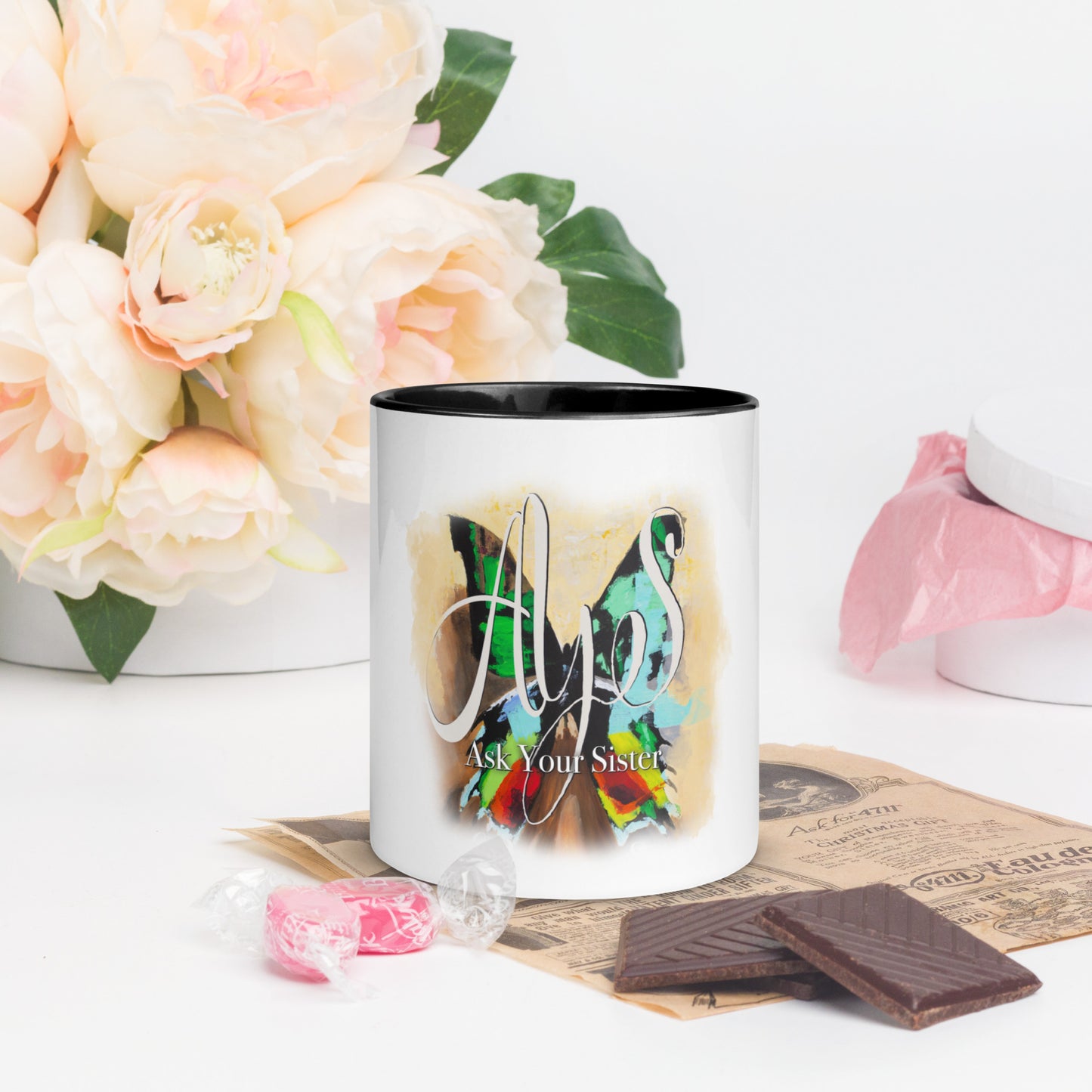 AYS Butterfly Mug with Color Inside