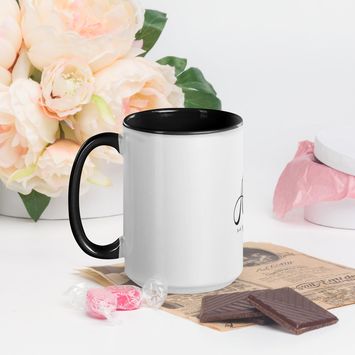 AYS BLK Letters Mug with Color Inside