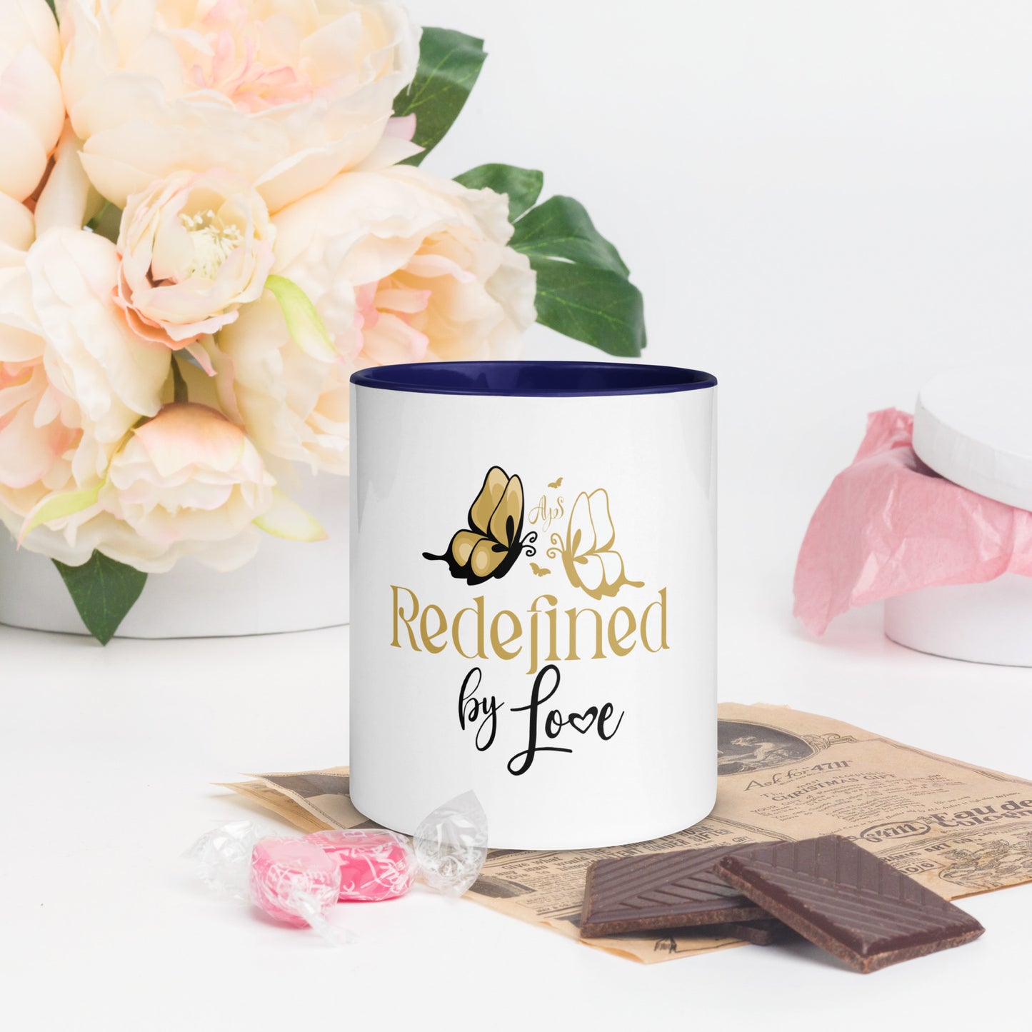 Redefined by LOVE Mug with Color Inside