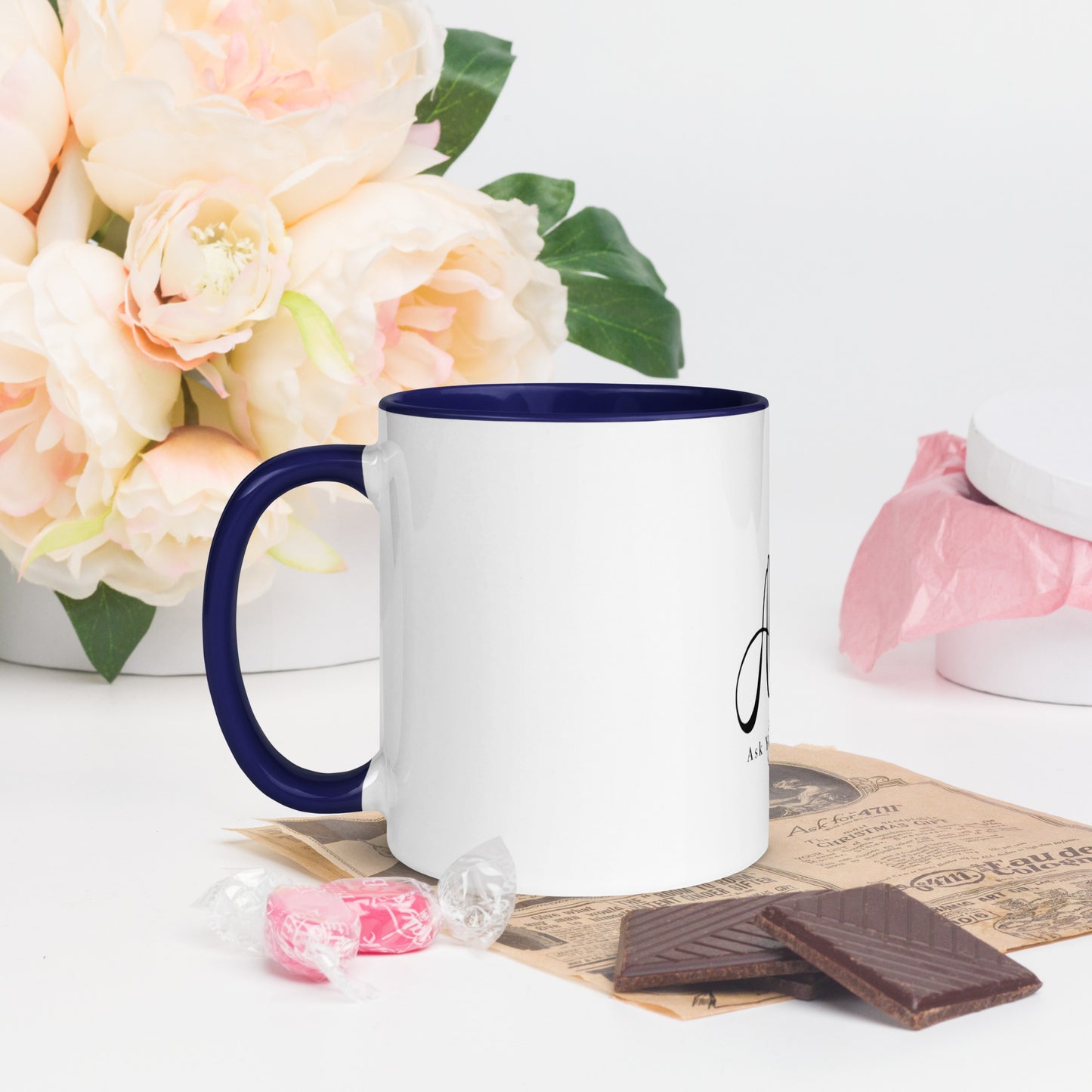 AYS BLK Letters Mug with Color Inside