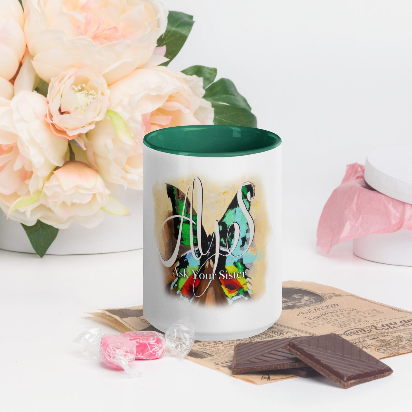 AYS Butterfly Mug with Color Inside