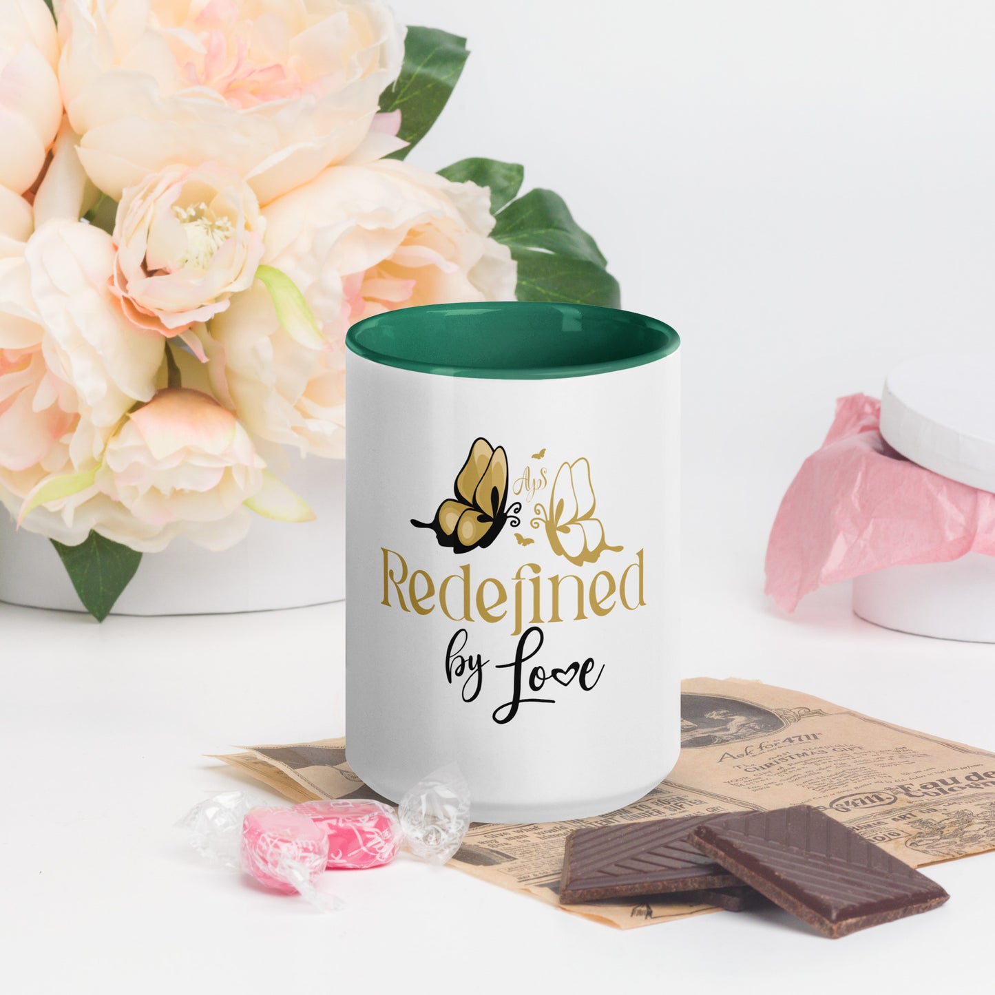 Redefined by LOVE Mug with Color Inside