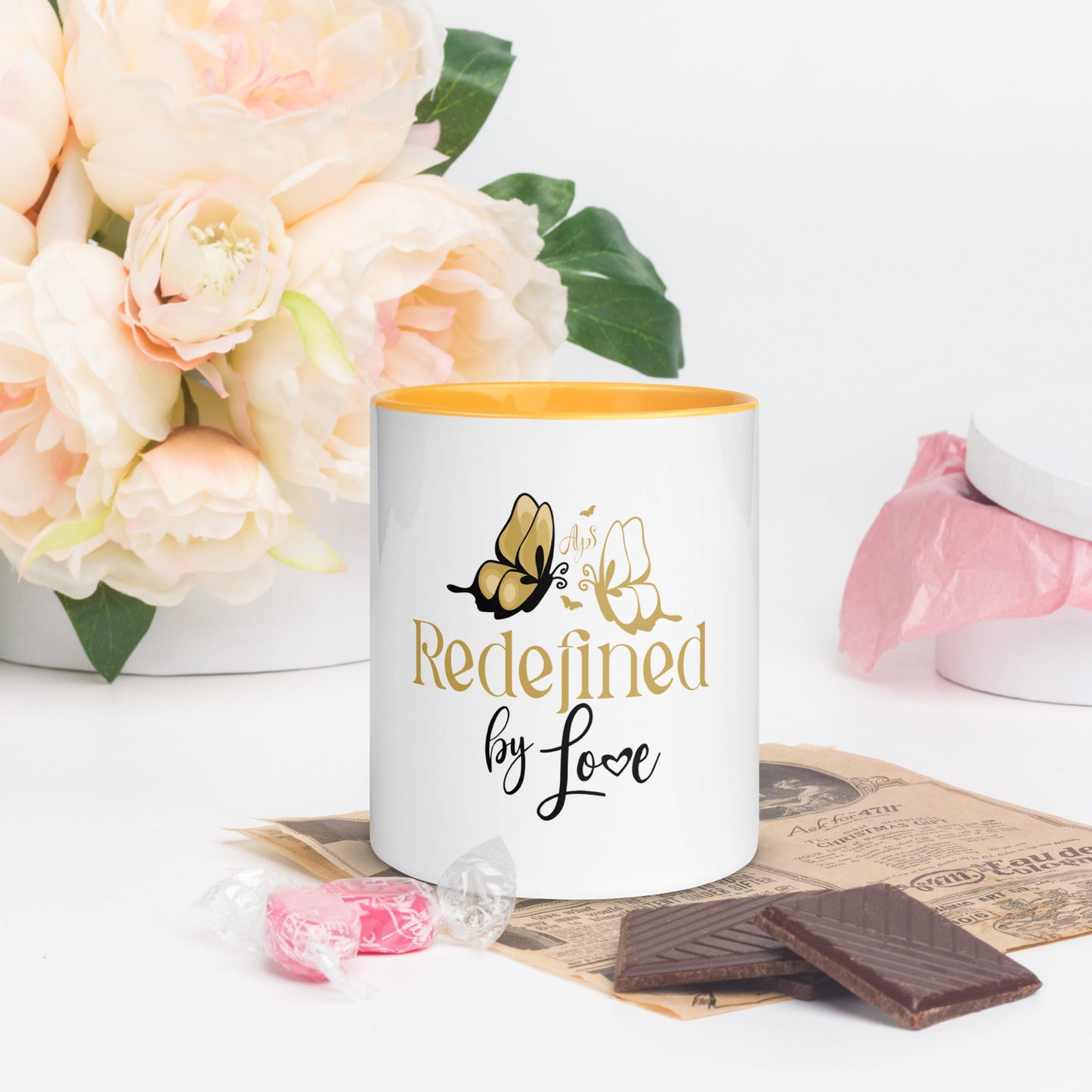 Redefined by LOVE Mug with Color Inside