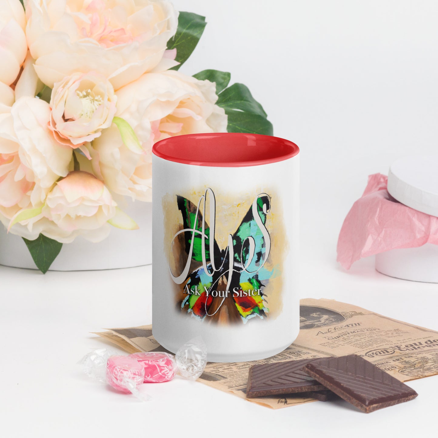 AYS Butterfly Mug with Color Inside