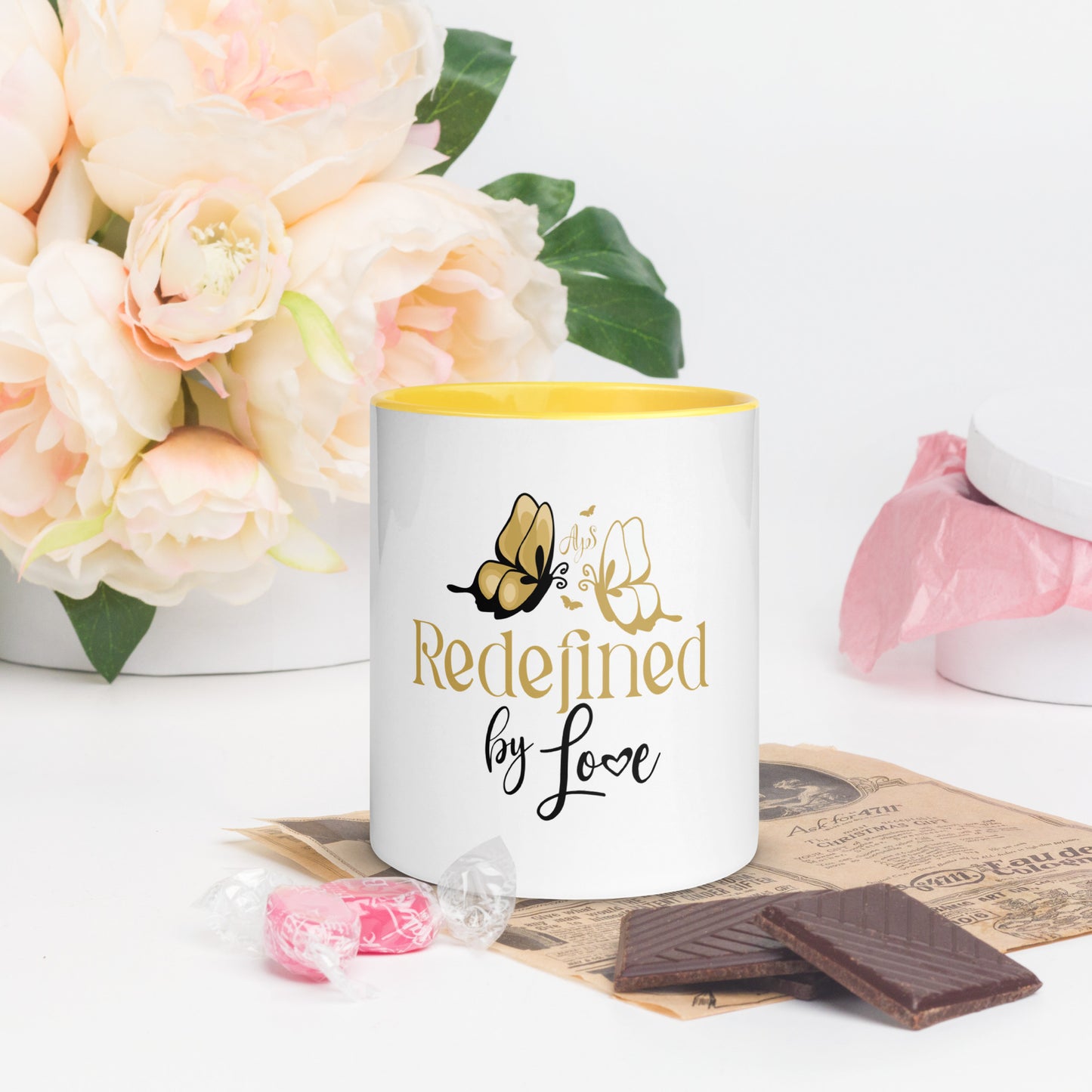 Redefined by LOVE Mug with Color Inside