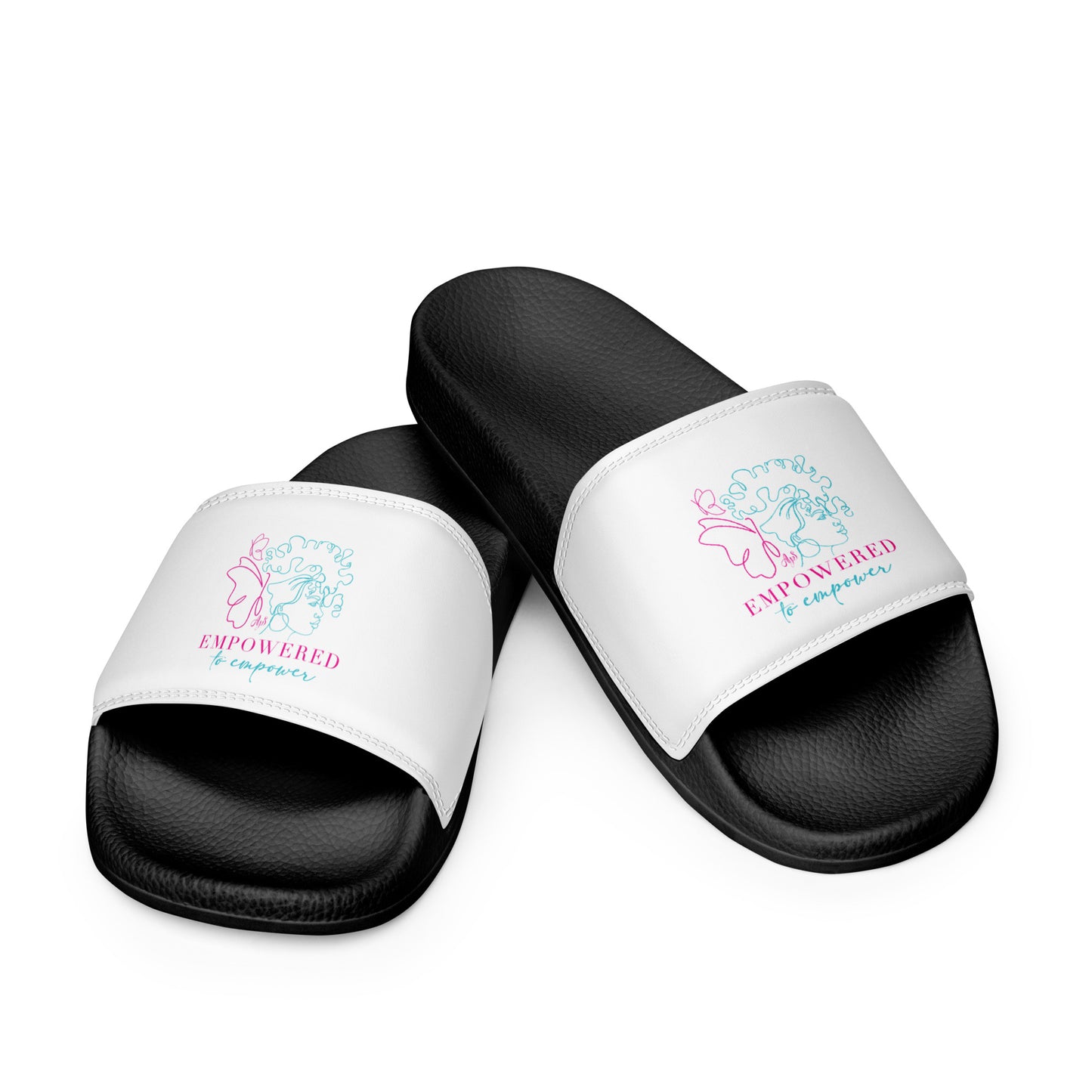 Empowered to Empower Pink/Teal Women's slides