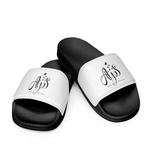 AYS Logo BLK Letter Women's slides